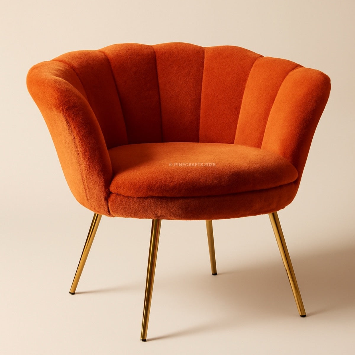 Artisan Handicraft Velvet Chair – Solid Wood Frame