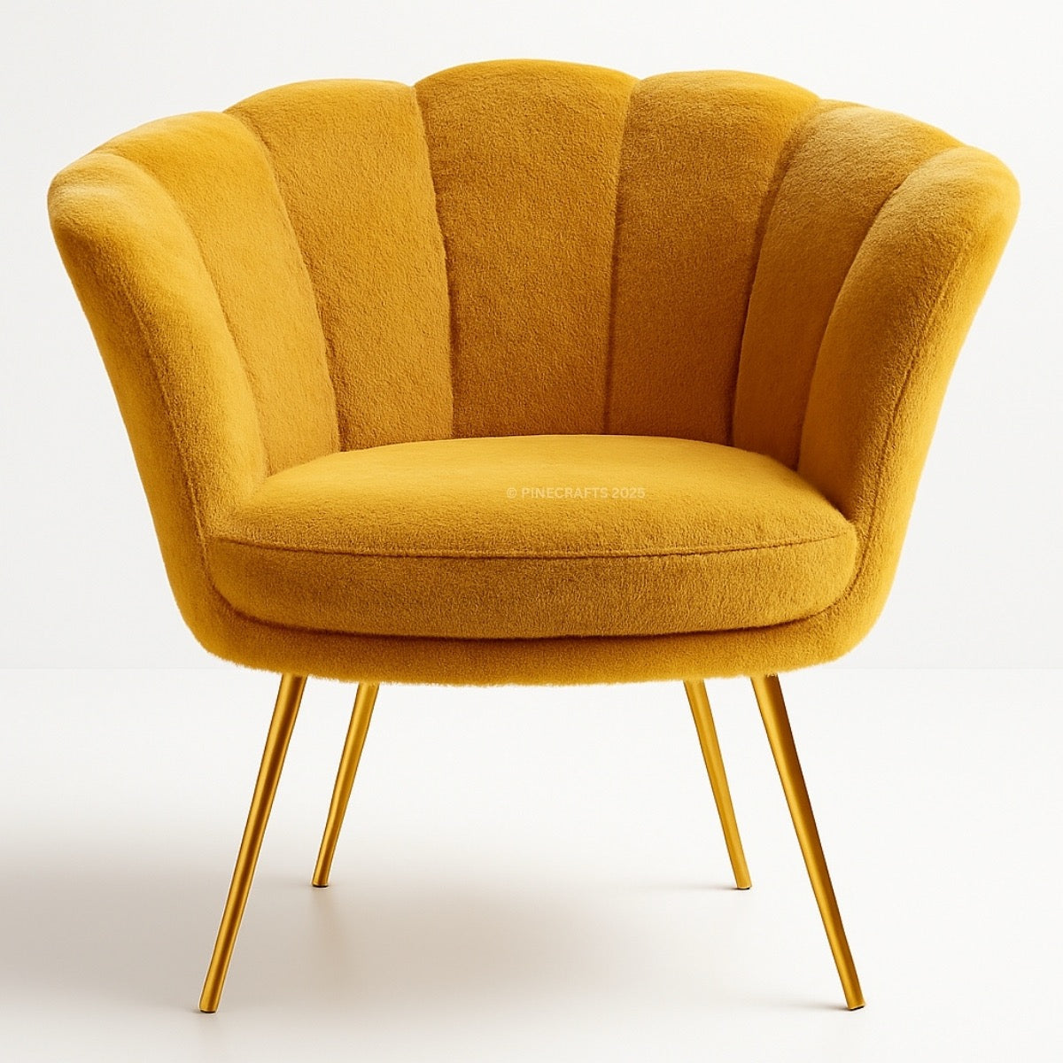 Artisan Handicraft Velvet Chair – Solid Wood Frame