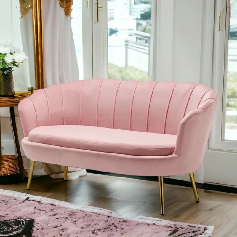 Modern Cute Look 3 Seater Fabric Sofa Set