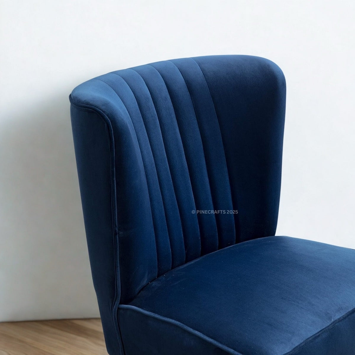 Solid Wood Velvet Living Room Chair