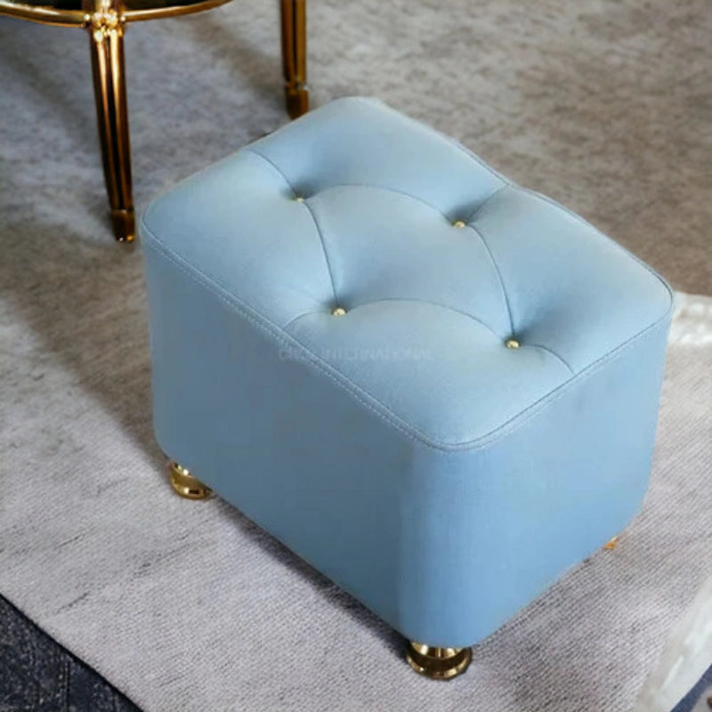 Modern Look Cute Fabric Ottoman Footrest