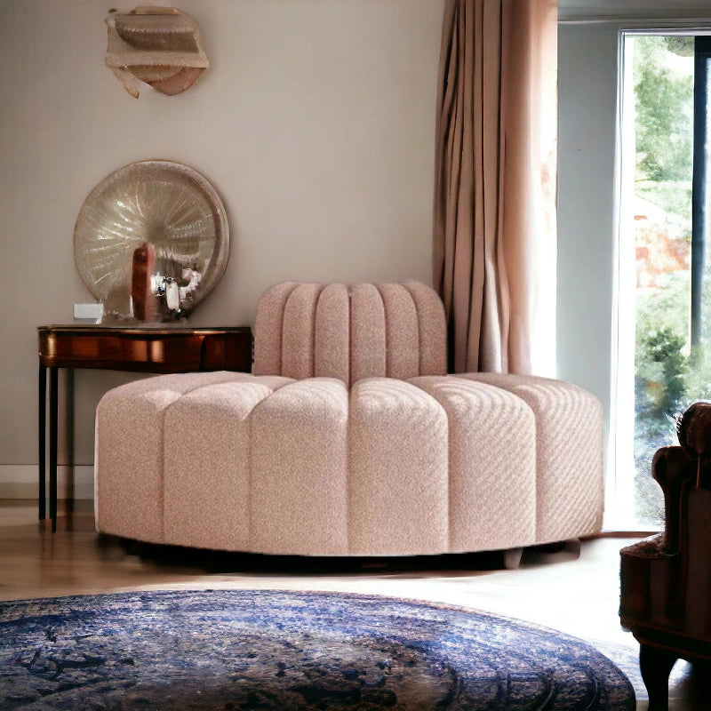 Cute Look Fabric Corner Chair for Living Room