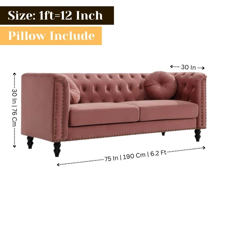 Luxury Fabric 3 Seater Sofa for Your Living Room