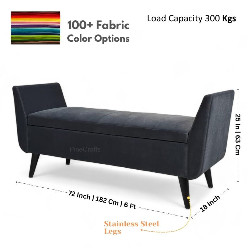 Velvet Classic Tufted Settee – 3-Seater Sofa