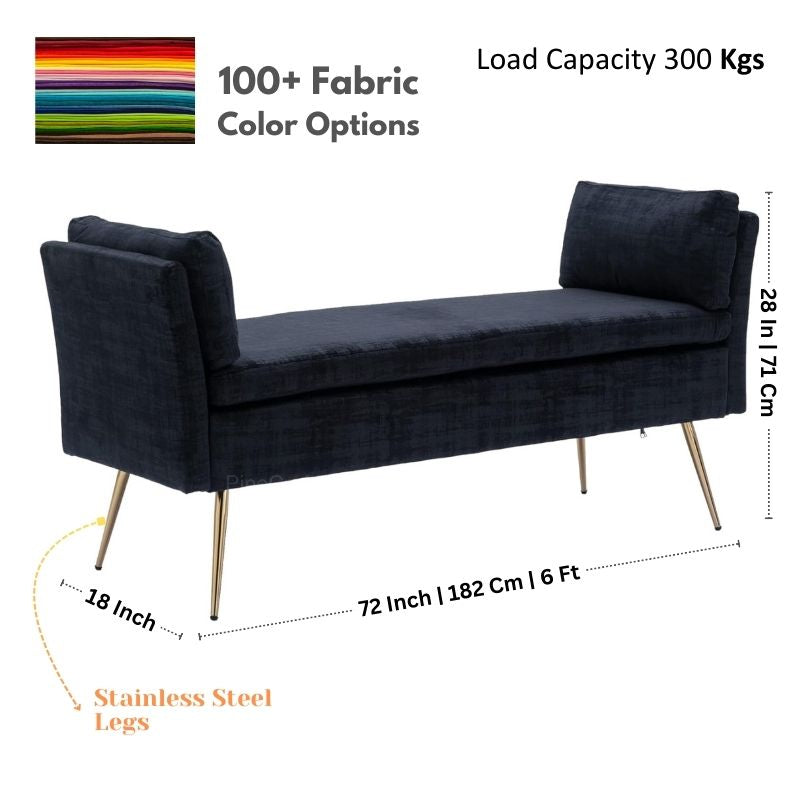 Luxury Velvet Sofa with Solid Wood Frame