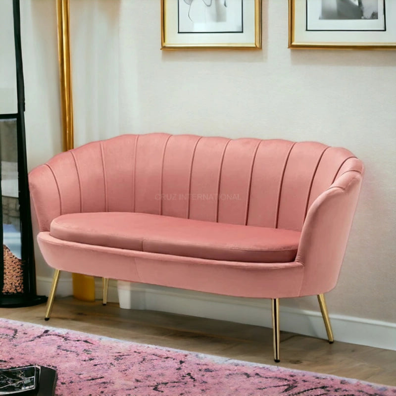 Modern Cute Look 3 Seater Fabric Sofa Set