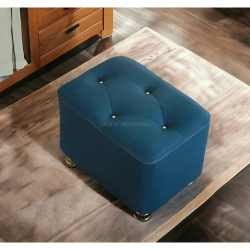 Modern Look Cute Fabric Ottoman Footrest