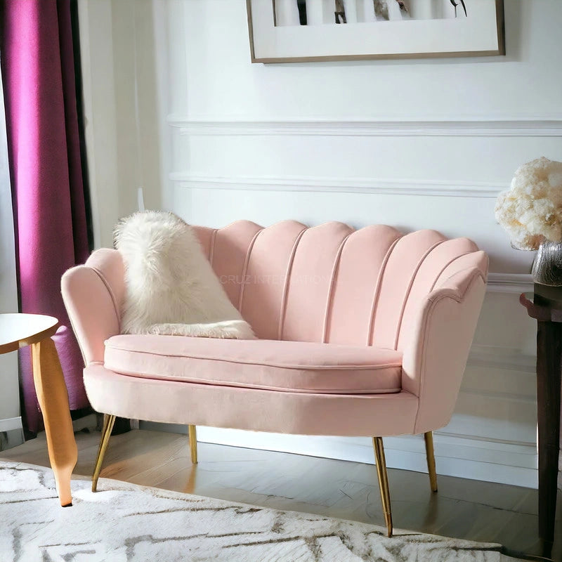 Modern Cute Look 3 Seater Fabric Sofa Set