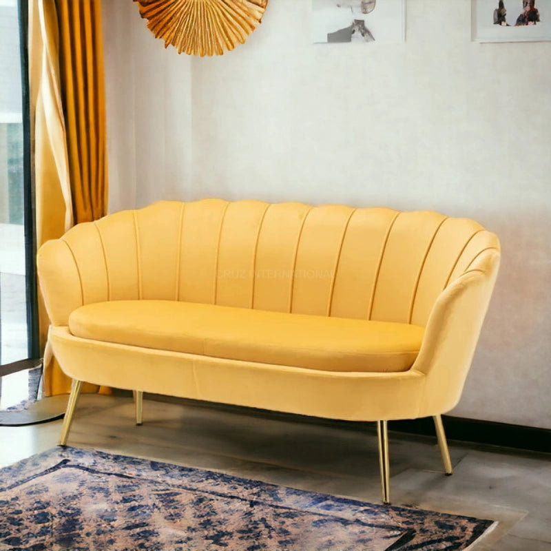 Modern Cute Look 3 Seater Fabric Sofa Set