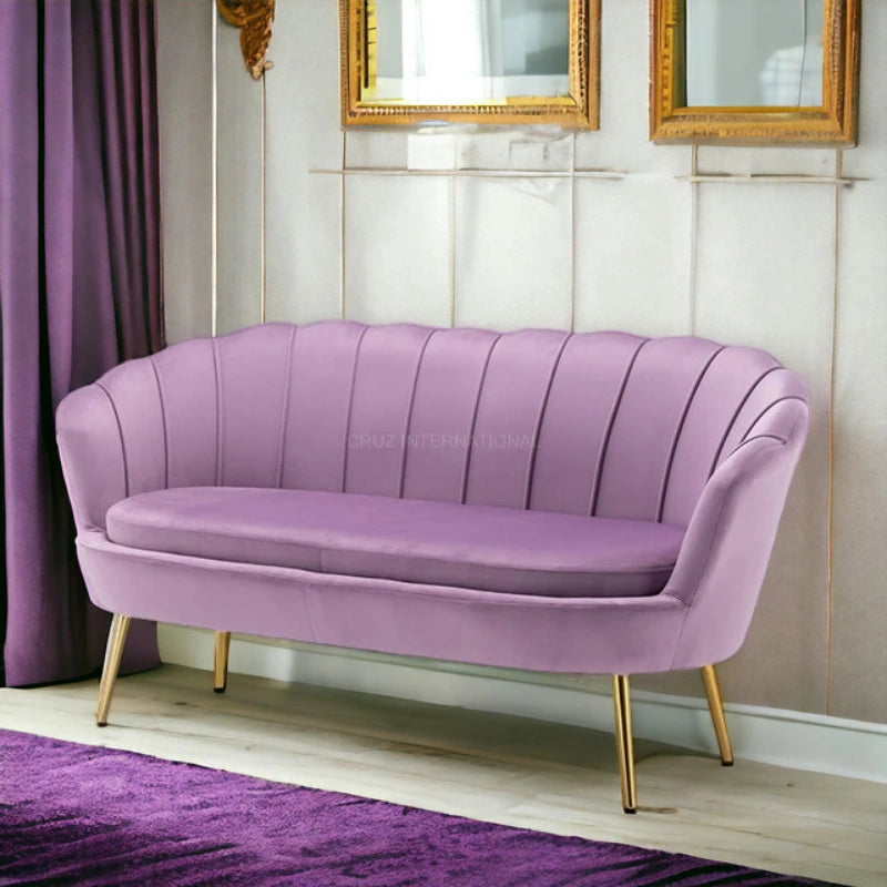 Modern Cute Look 3 Seater Fabric Sofa Set