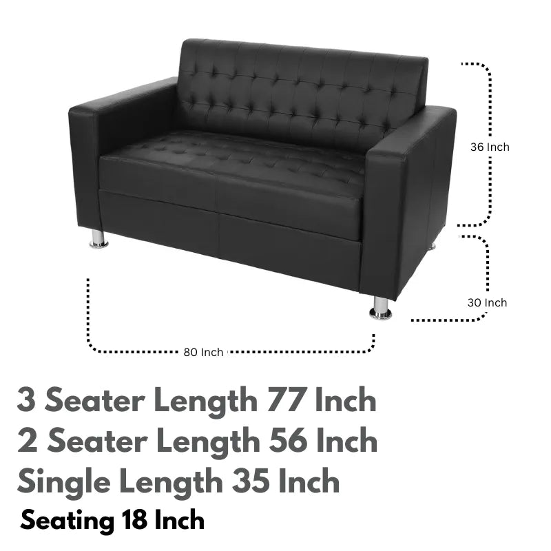 Leatherette Sofa Set (3+2+1)