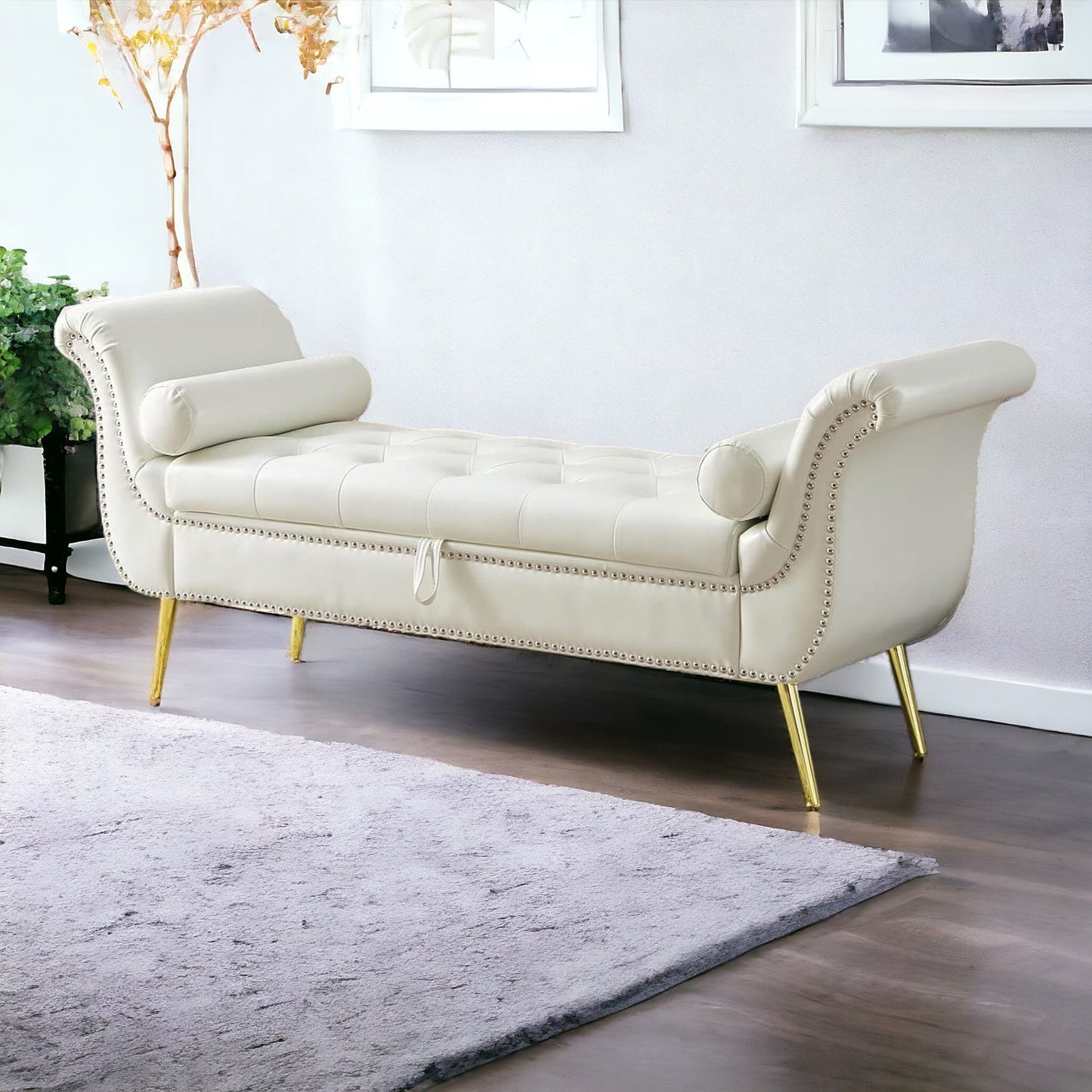 Velvet Button Tufted 3-Seater Sofa