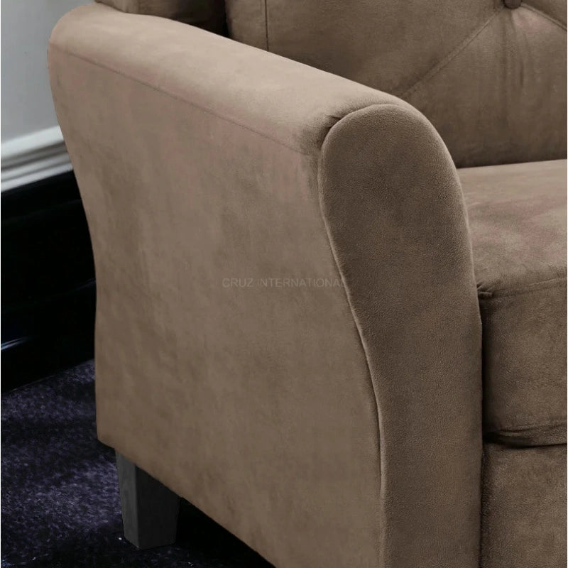 Modern Cute Look 3 Seater Fabric Sofa