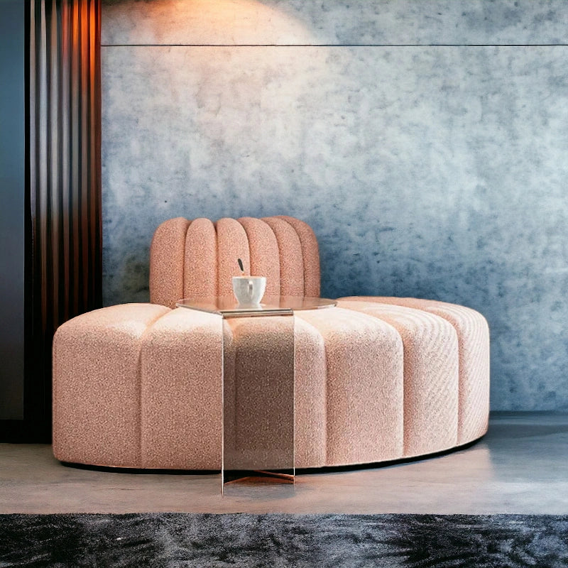 Cute Look Fabric Corner Chair for Living Room