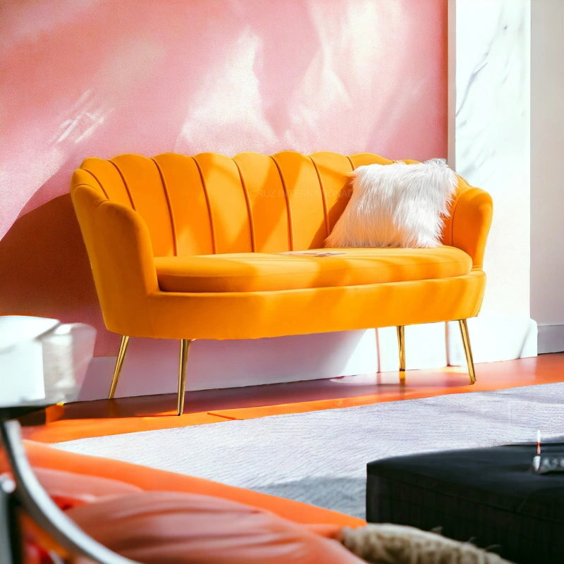 Modern Cute Look 3 Seater Fabric Sofa Set