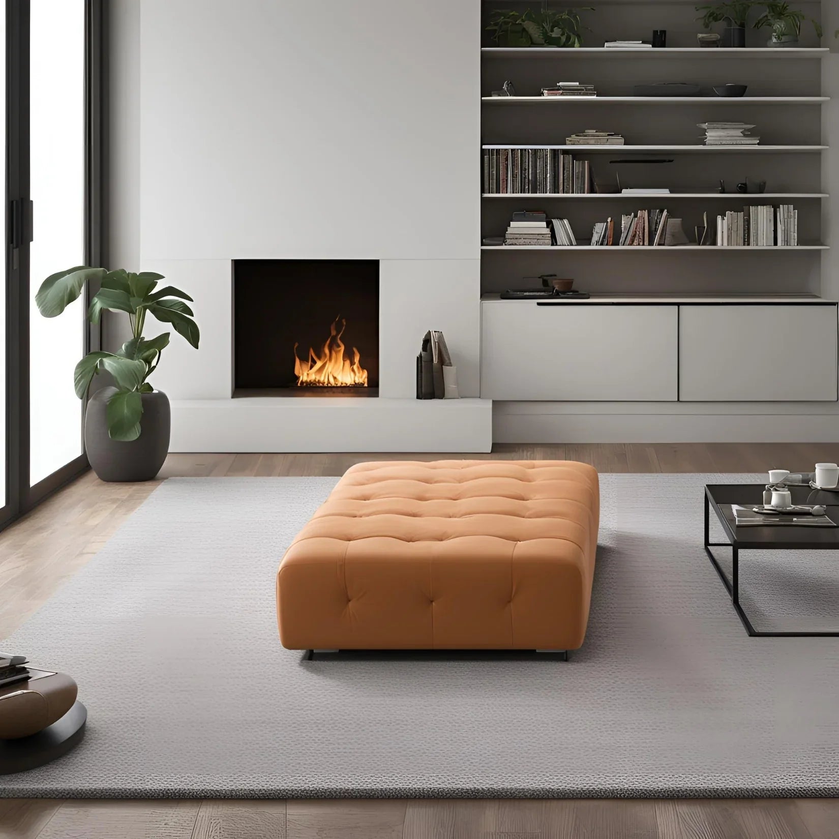 Elegant Wooden Cushion Bench for Entryway - Ottoman - CRUZ INTERNATIONAL - Furniture Store