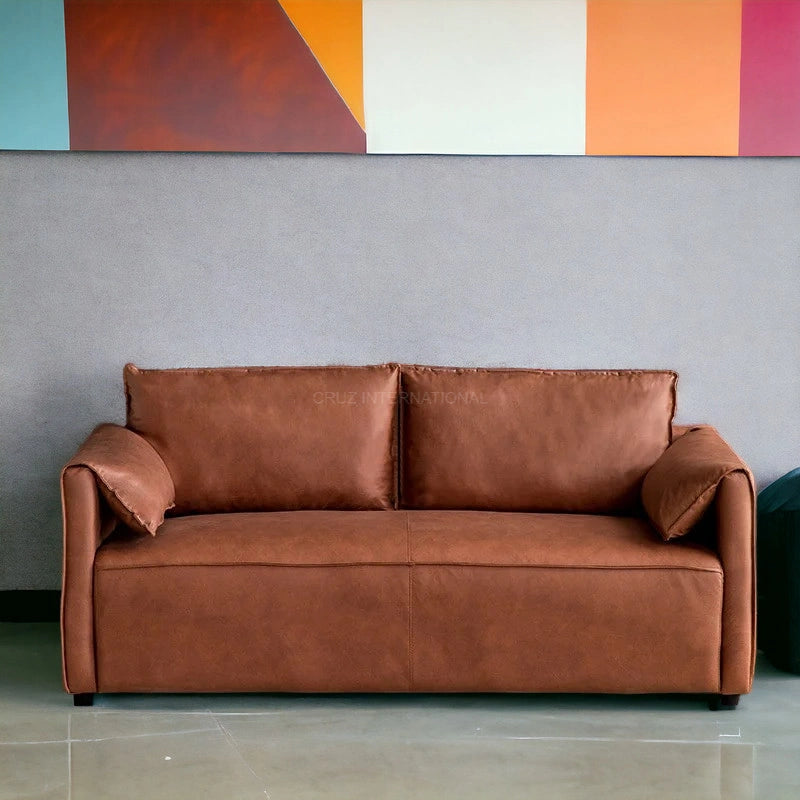 Modern Cute Look 3 Seater Fabric Sofa