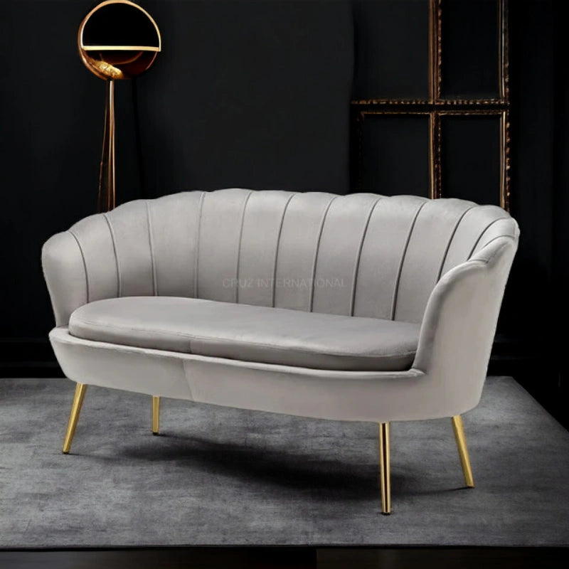 Modern Cute Look 3 Seater Fabric Sofa Set