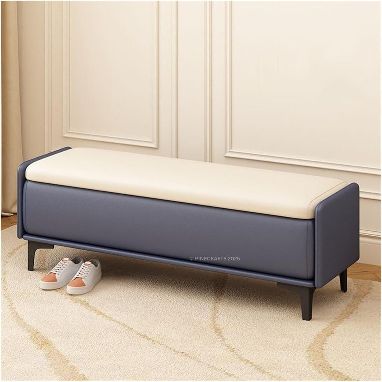 Modern Velvet Bench Ottoman