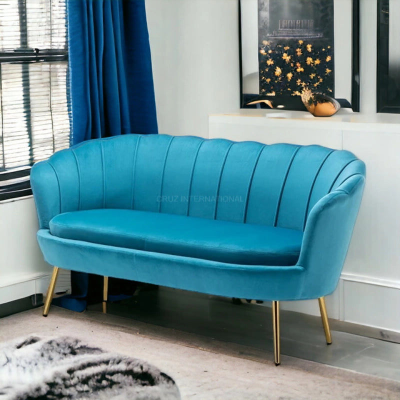 Modern Cute Look 3 Seater Fabric Sofa Set