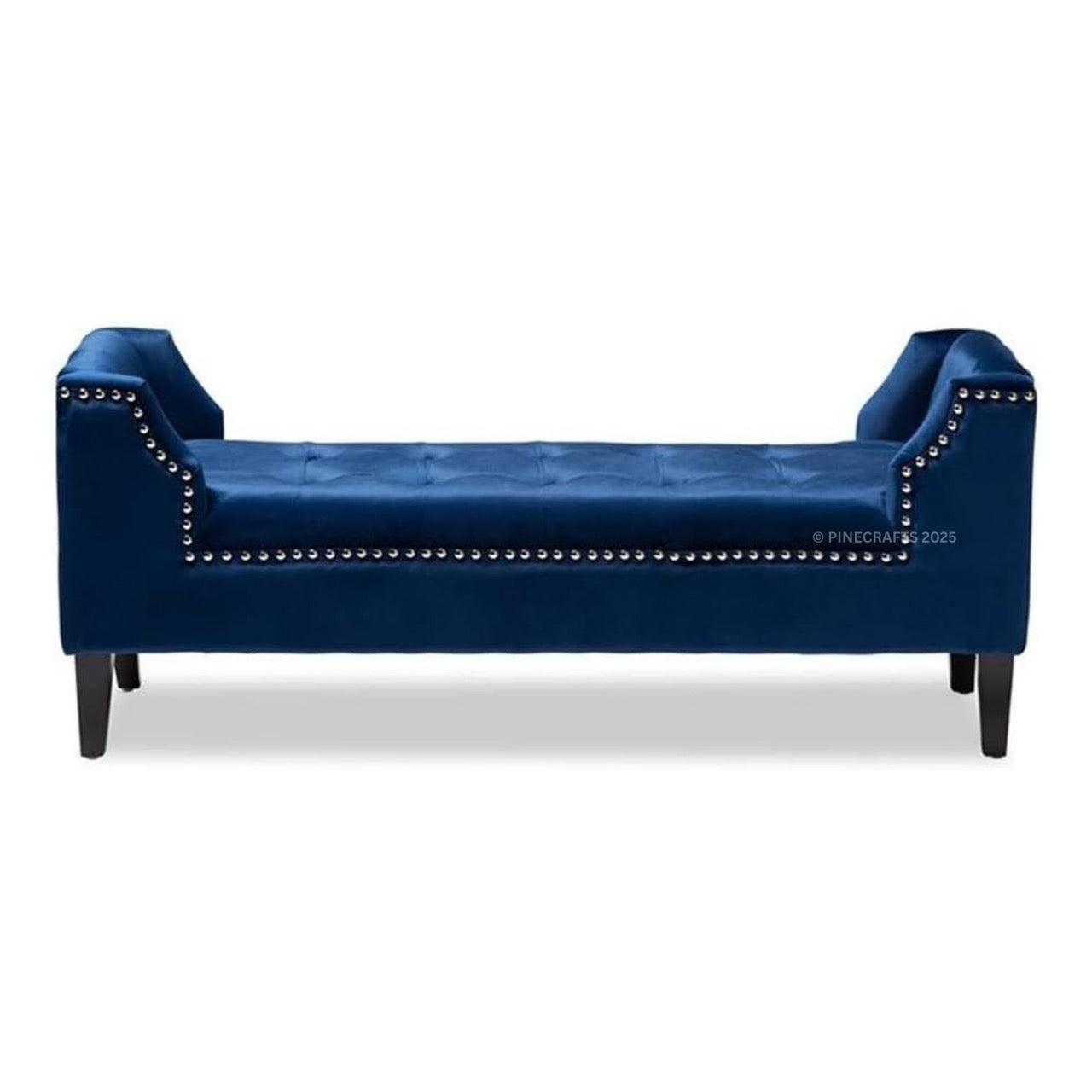 Velvet Ottoman Bench Settee