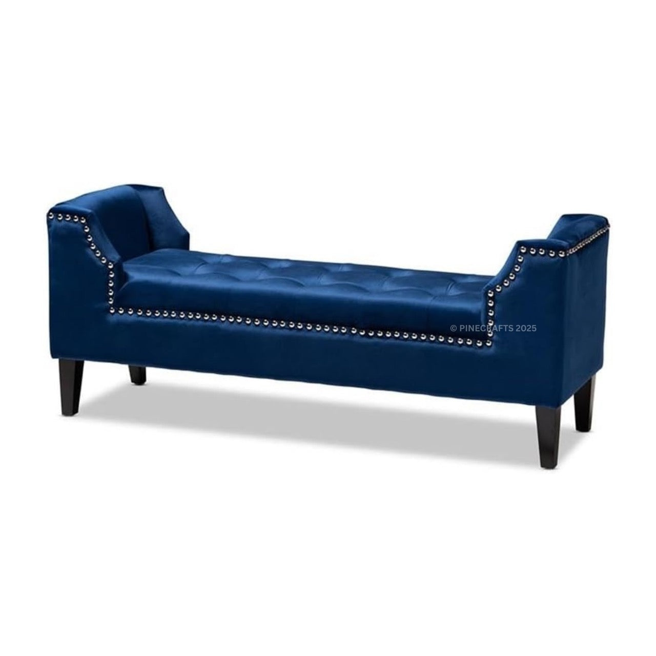 Velvet Ottoman Bench Settee