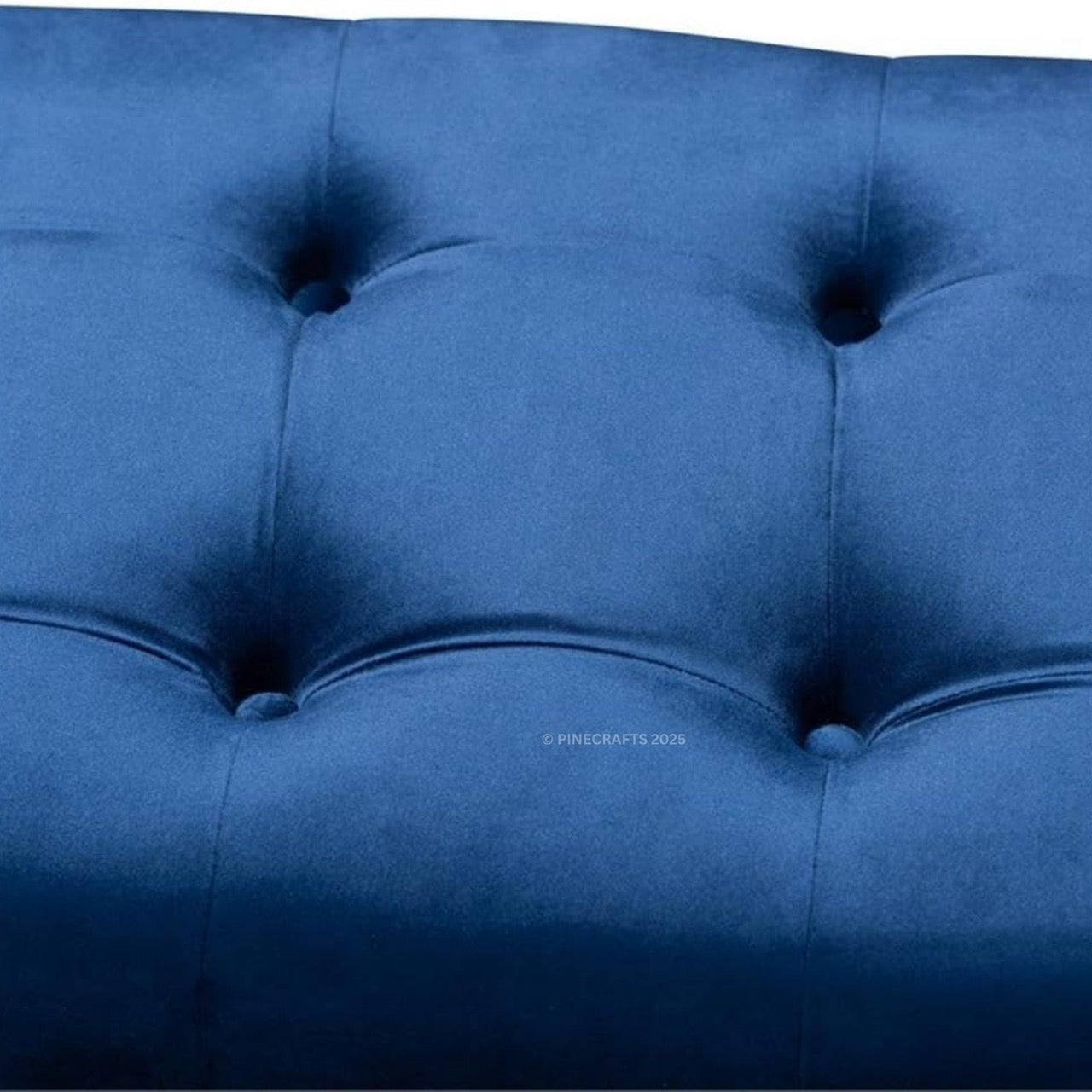 Velvet Ottoman Bench Settee