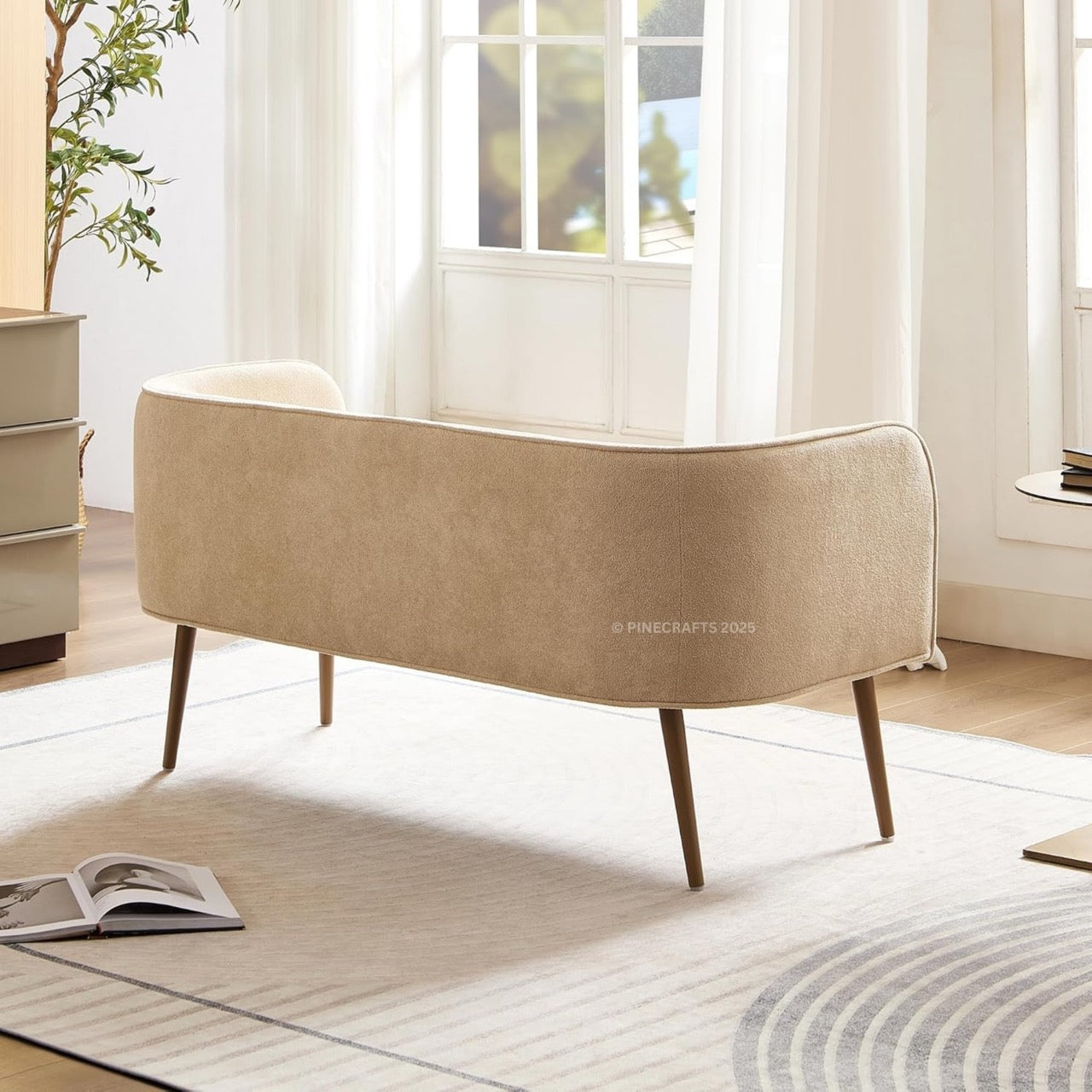 Compact Premium Velvet Sofa for Living Room