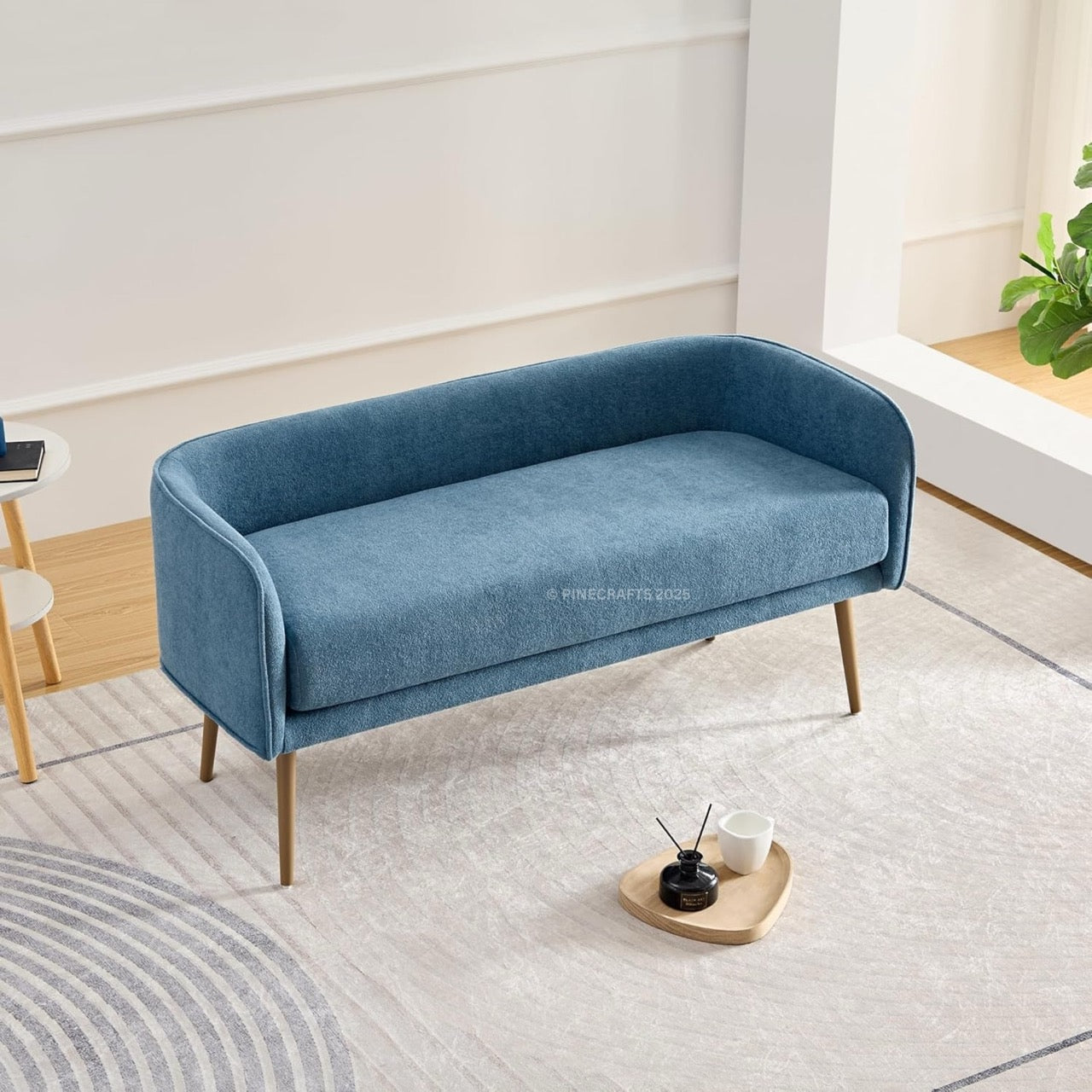 Compact Premium Velvet Sofa for Living Room