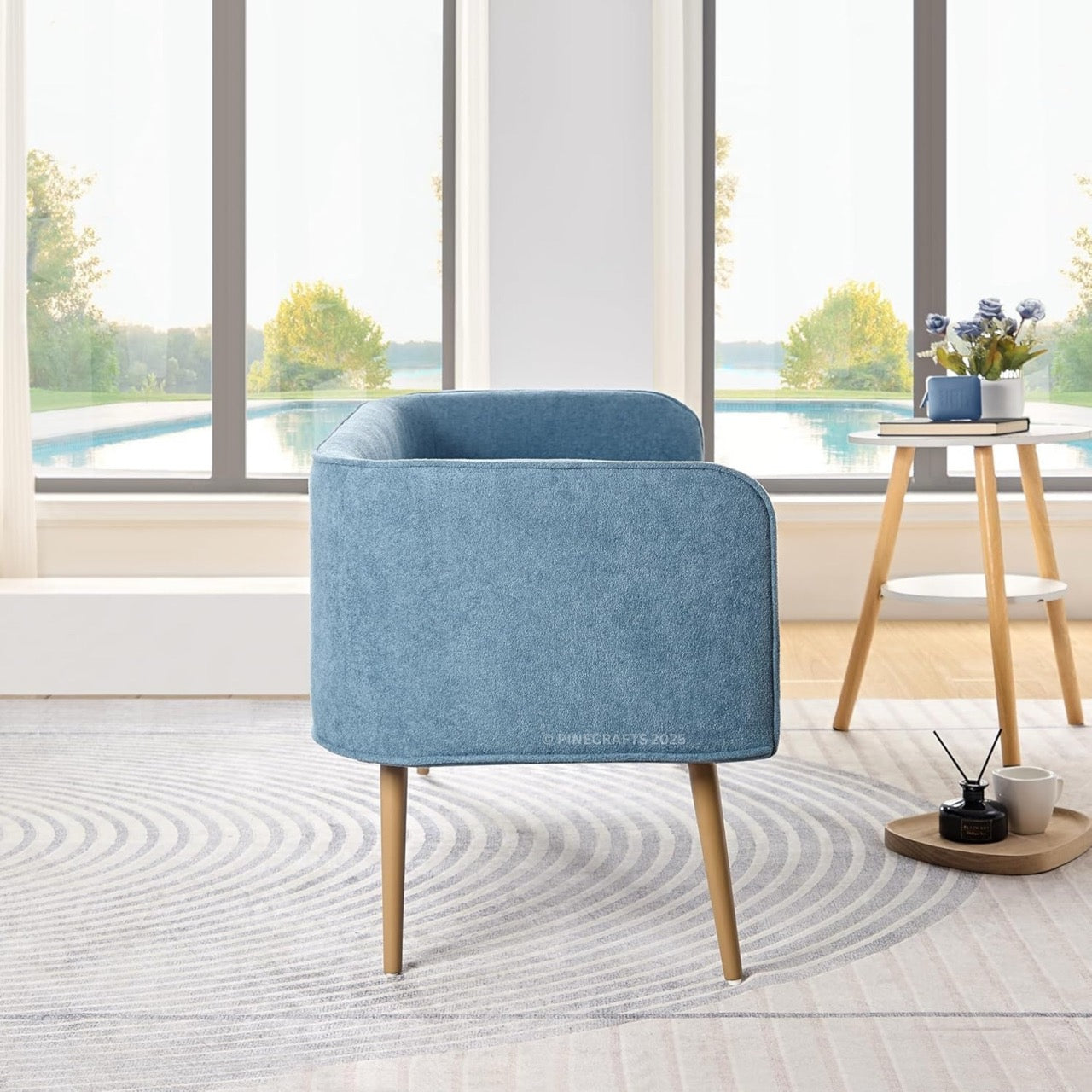 Compact Premium Velvet Sofa for Living Room