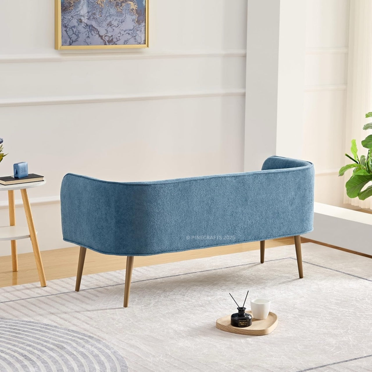 Compact Premium Velvet Sofa for Living Room