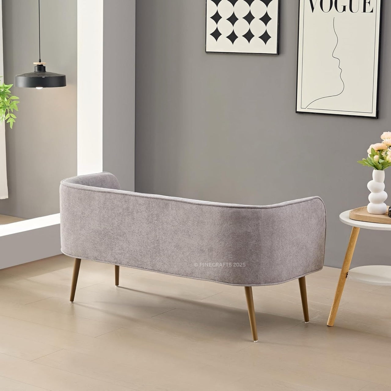 Compact Premium Velvet Sofa for Living Room