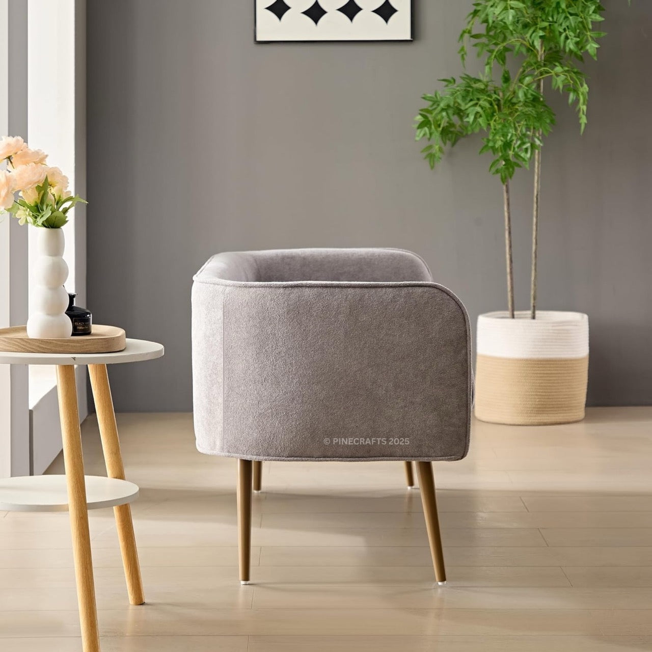Compact Premium Velvet Sofa for Living Room