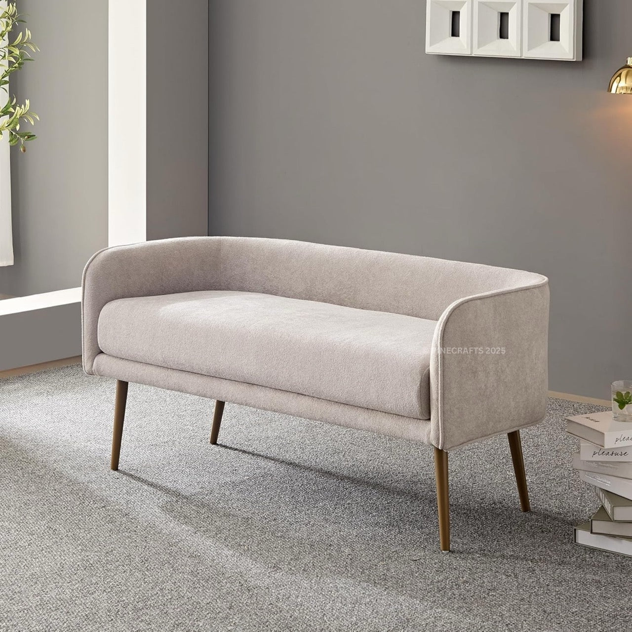 Compact Premium Velvet Sofa for Living Room