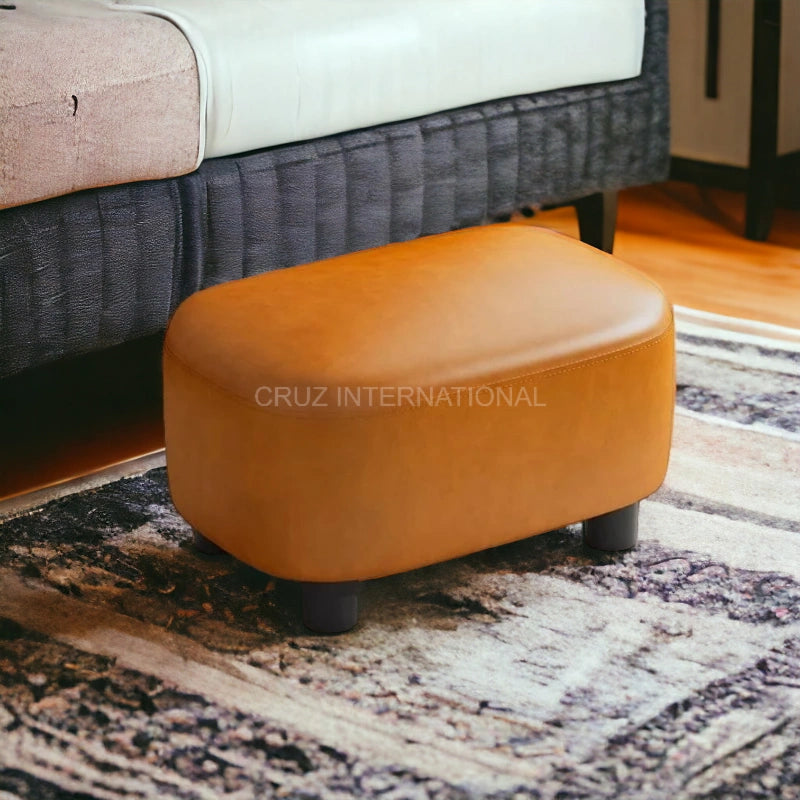 Modern Look Cute Fabric Ottoman Bench