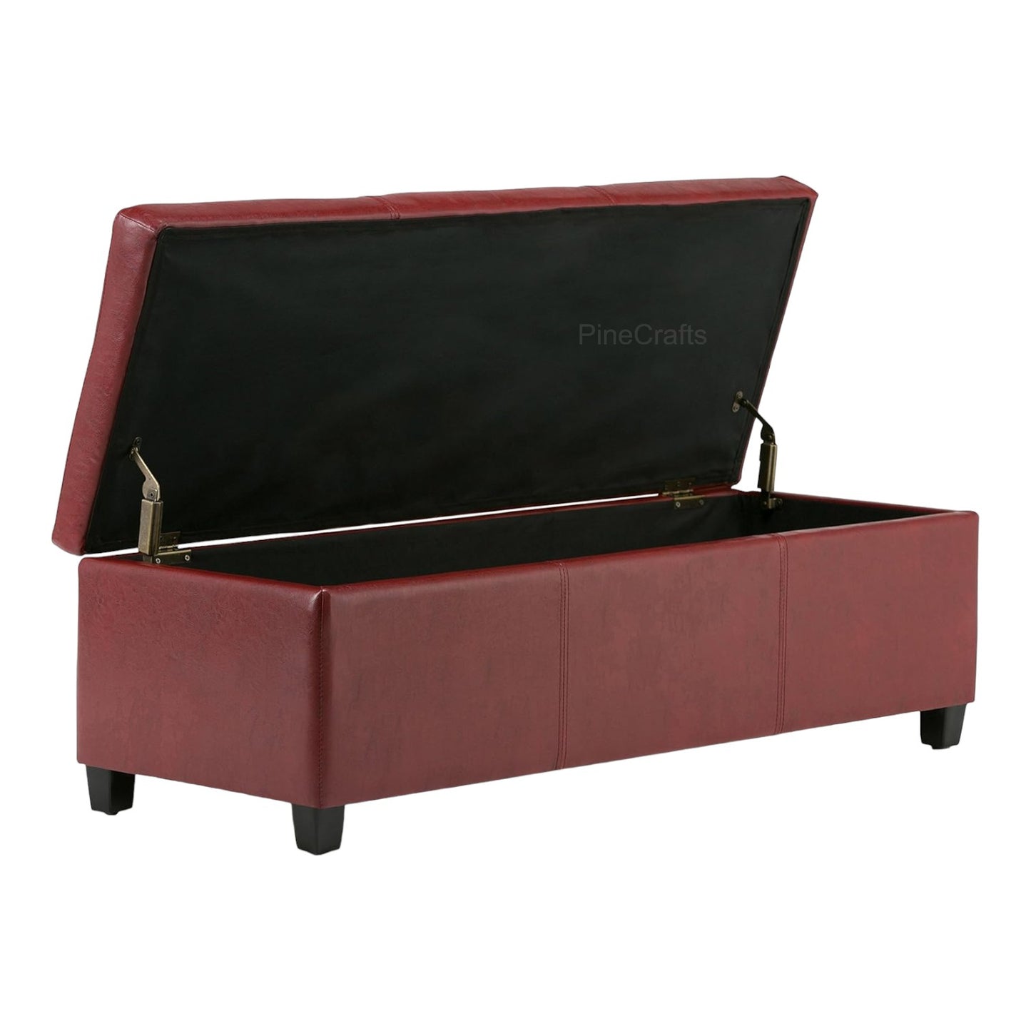 Stylish Velvet Bench Ottoman with Stainless Steel Legs