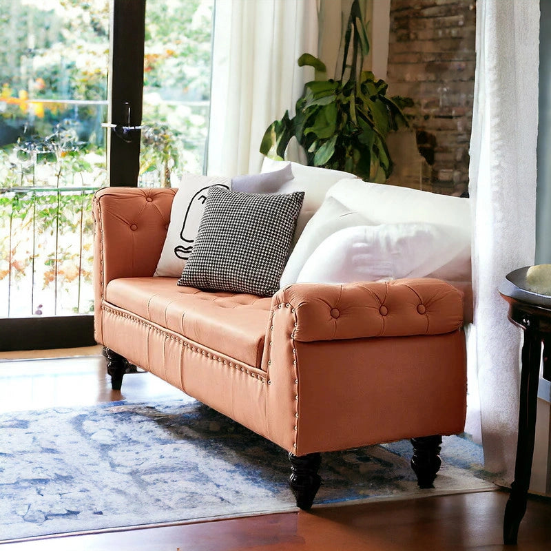 Modern Look Cute Fabric Settee