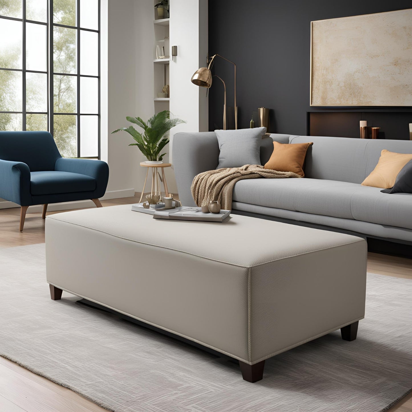 Designer Wooden Bench for End of Bed