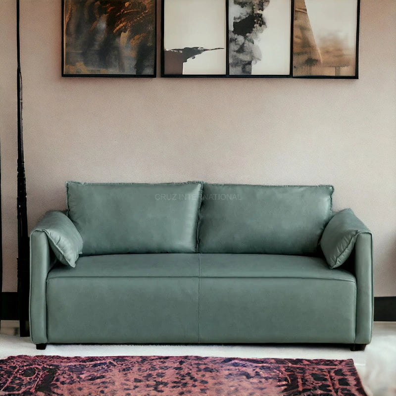 Modern Cute Look 3 Seater Fabric Sofa