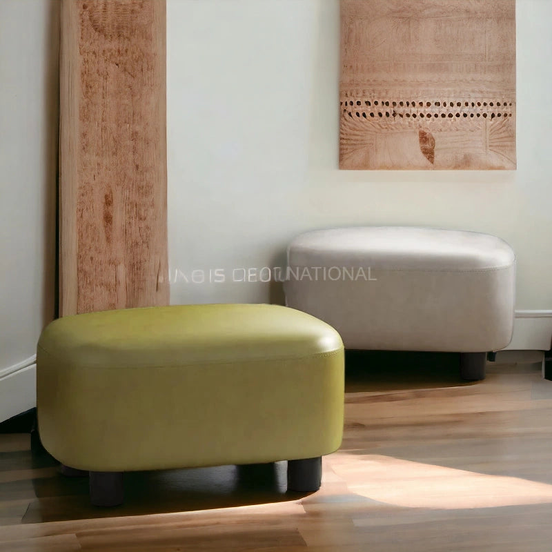 Modern Look Cute Fabric Ottoman Bench