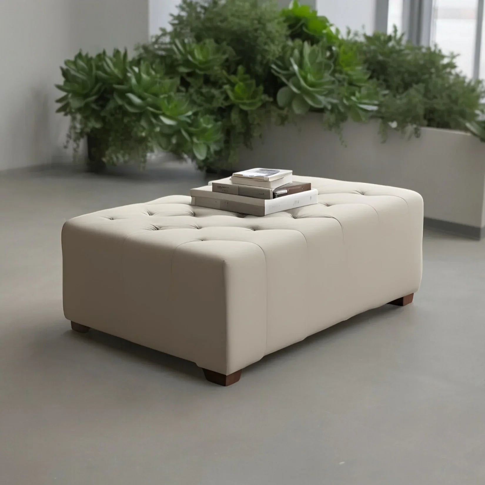 Elegant Wooden Settee, Bench with Cushions - Ottoman - CRUZ INTERNATIONAL - Furniture Store