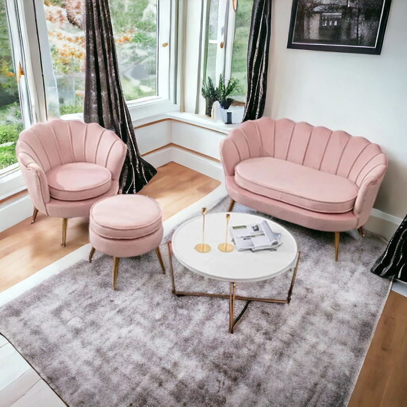 Modern Cute Look 3 Seater Fabric Sofa for Home