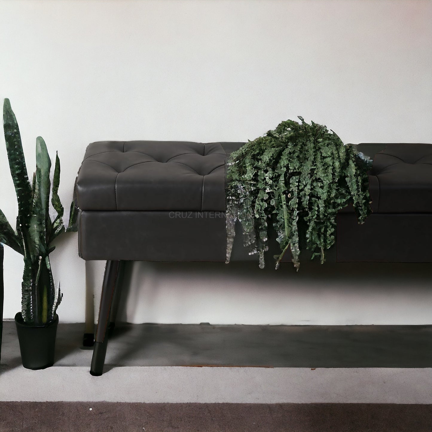 Chic Ottoman Bench with Generous Storage