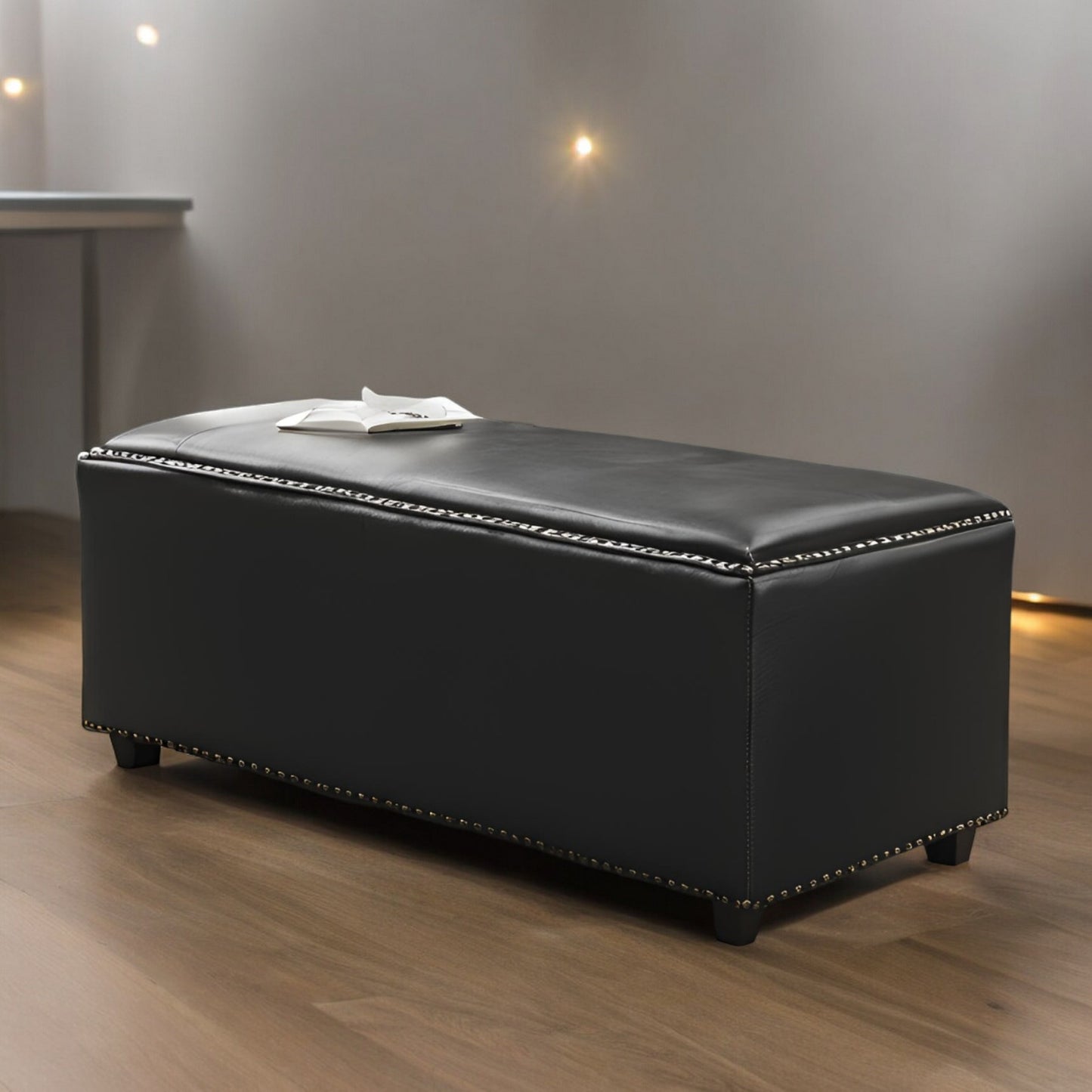 Classic Wooden Bench with Cushion