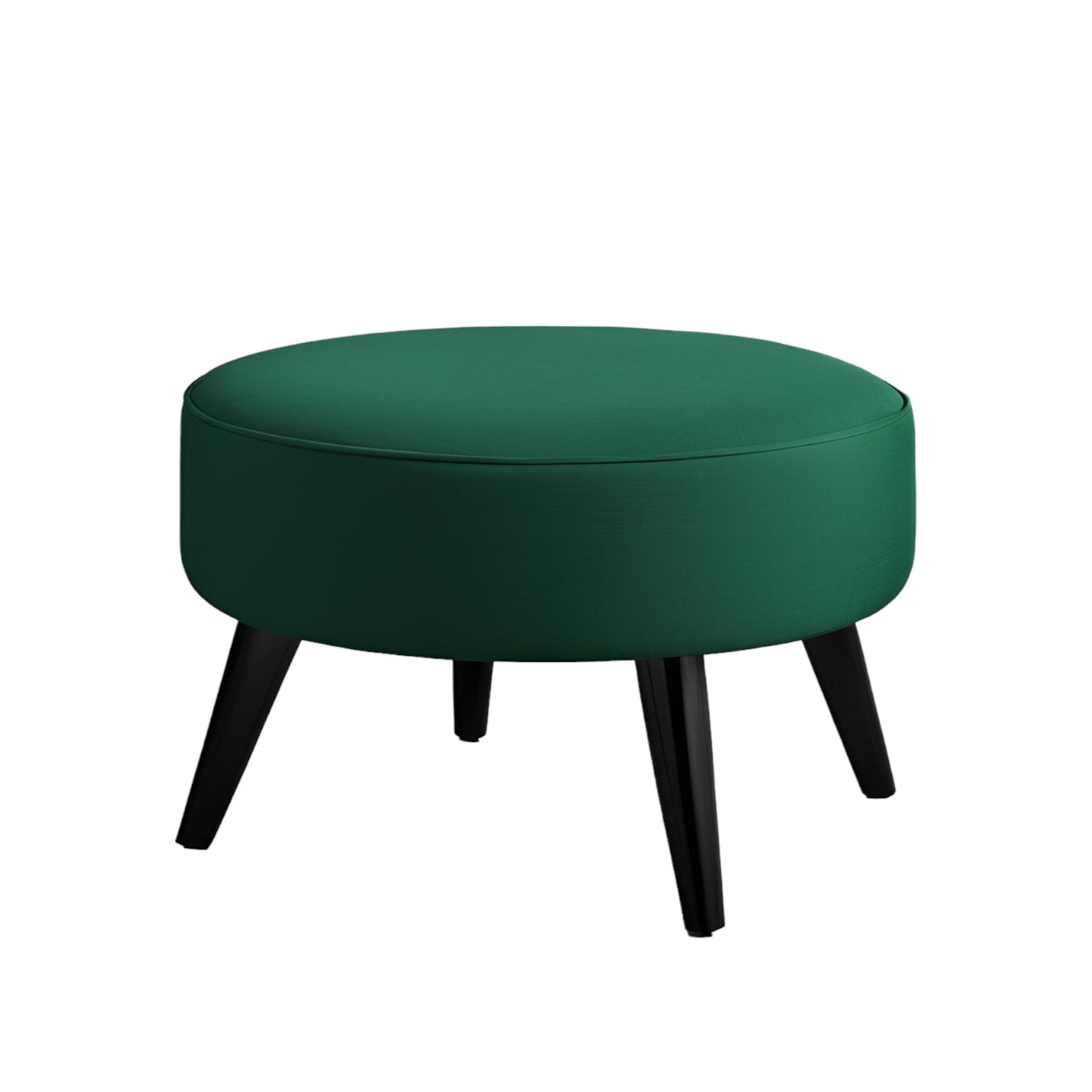 PineCrafts Round Shape Puffy Ottoman (Green)