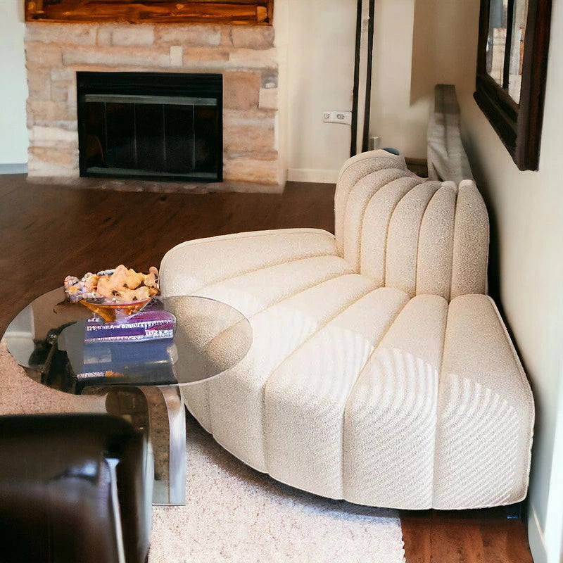 Cute Look Fabric Corner Chair for Living Room