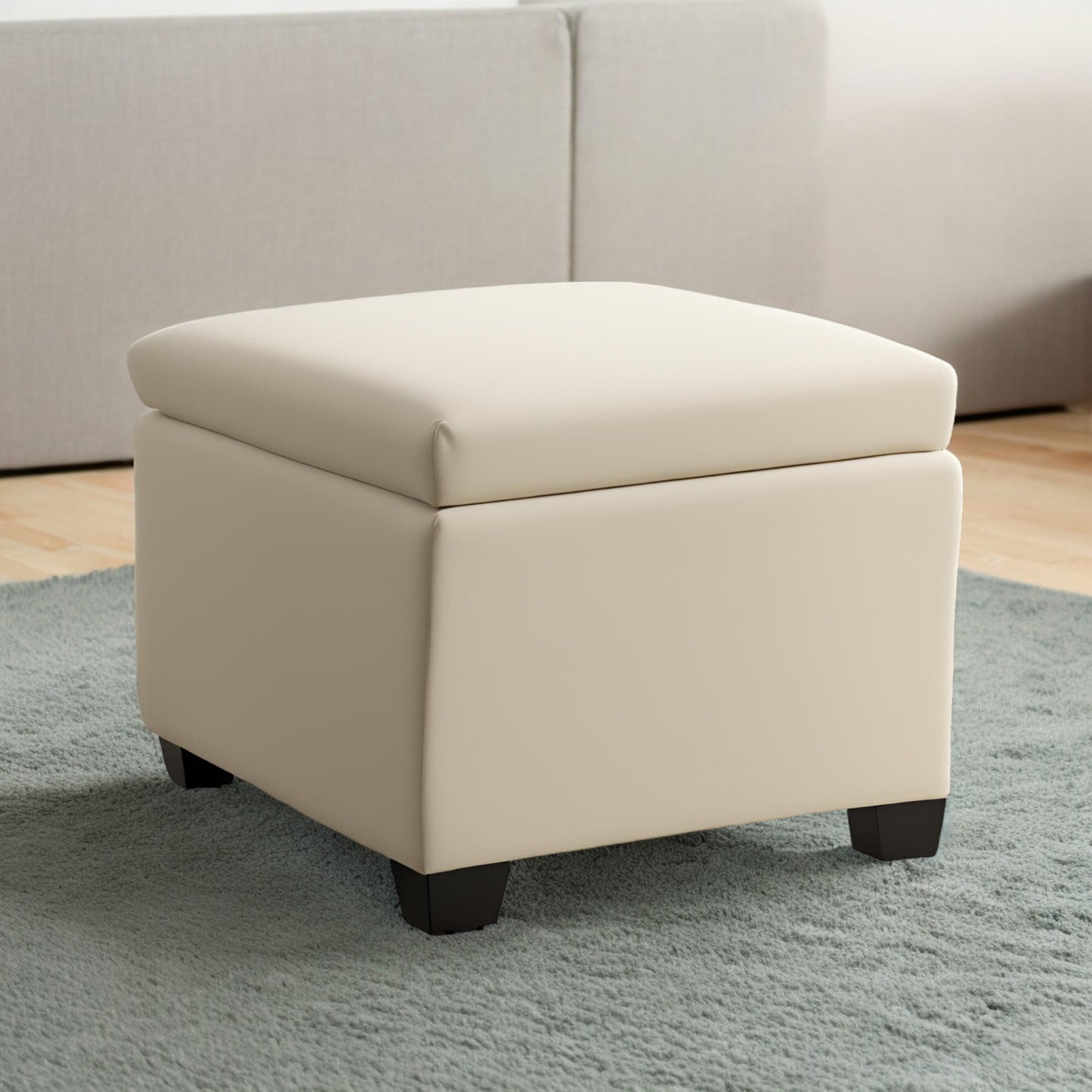 Minimalist Wooden Ottoman Stool