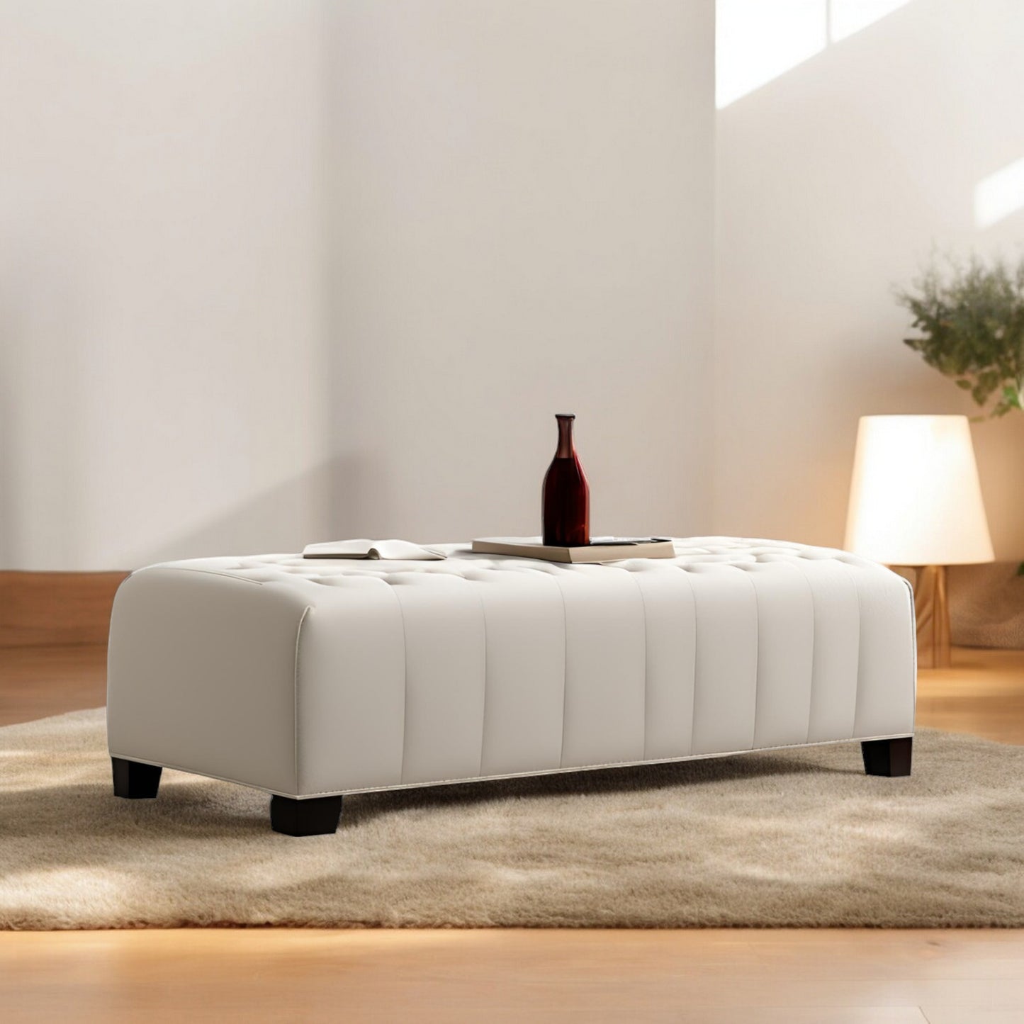 Farmhouse Comfort Wooden Bench