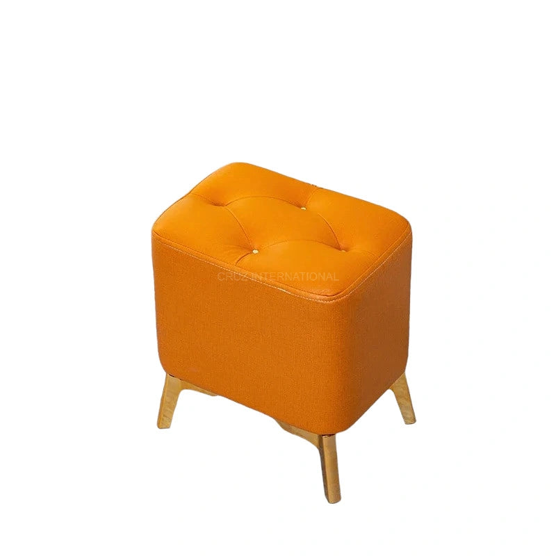 Modern Look Cute Fabric Ottoman Footrest