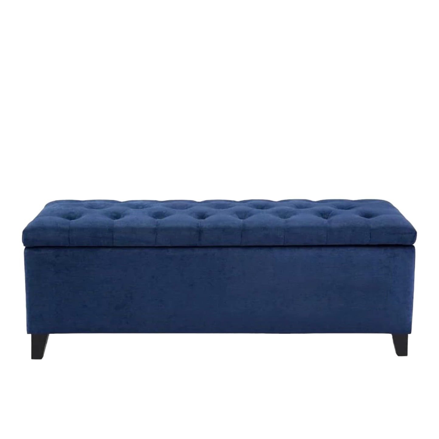 Velvet Bench Ottoman with Glossy